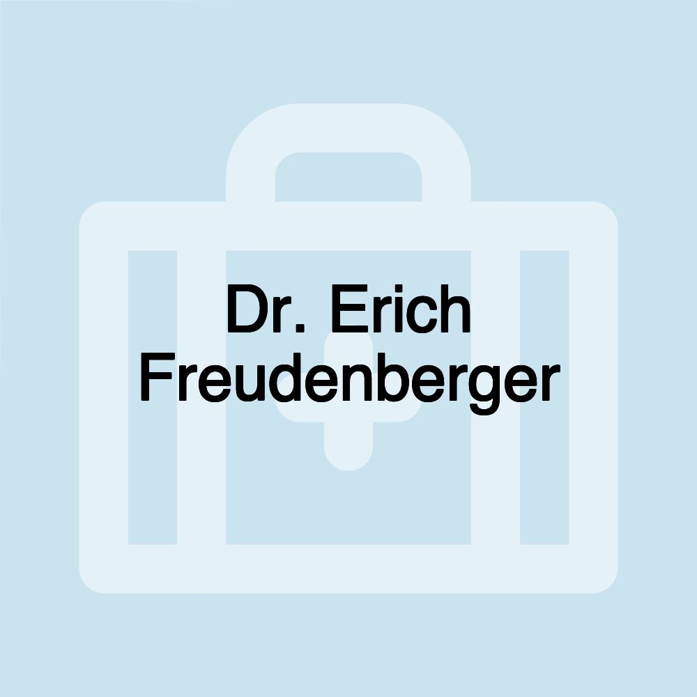 Dr. Erich Freudenberger