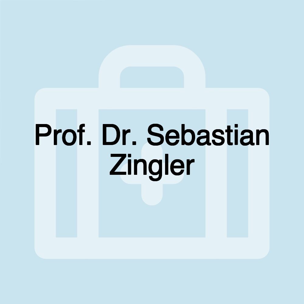 Prof. Dr. Sebastian Zingler