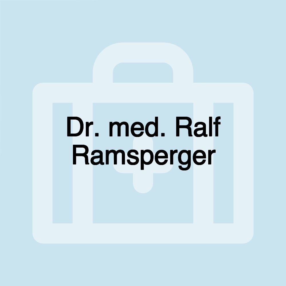 Dr. med. Ralf Ramsperger