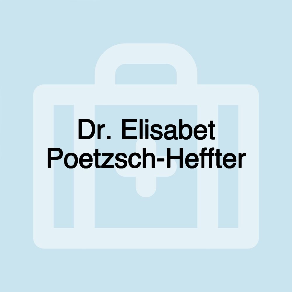 Dr. Elisabet Poetzsch-Heffter