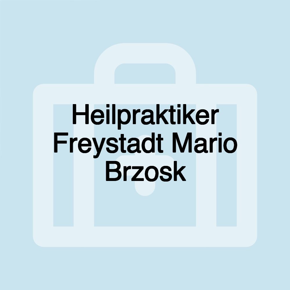 Heilpraktiker Freystadt Mario Brzosk