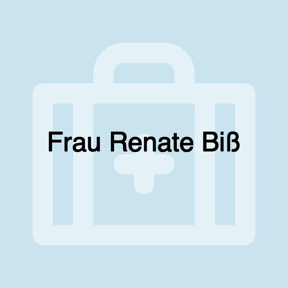 Frau Renate Biß