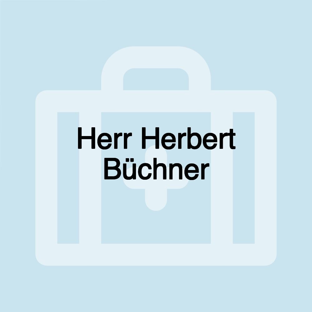 Herr Herbert Büchner