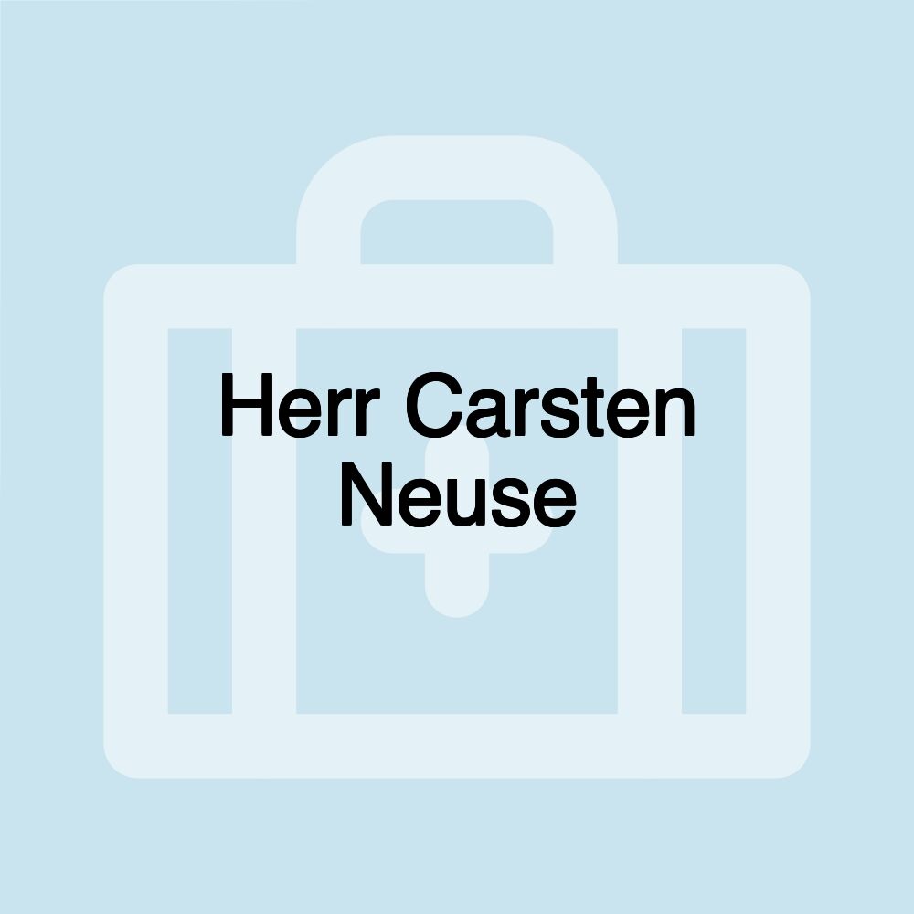 Herr Carsten Neuse