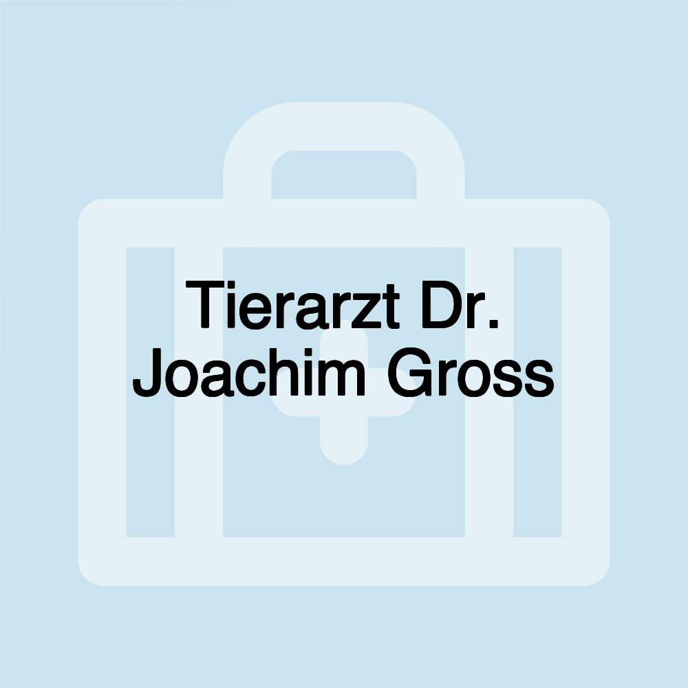 Tierarzt Dr. Joachim Gross