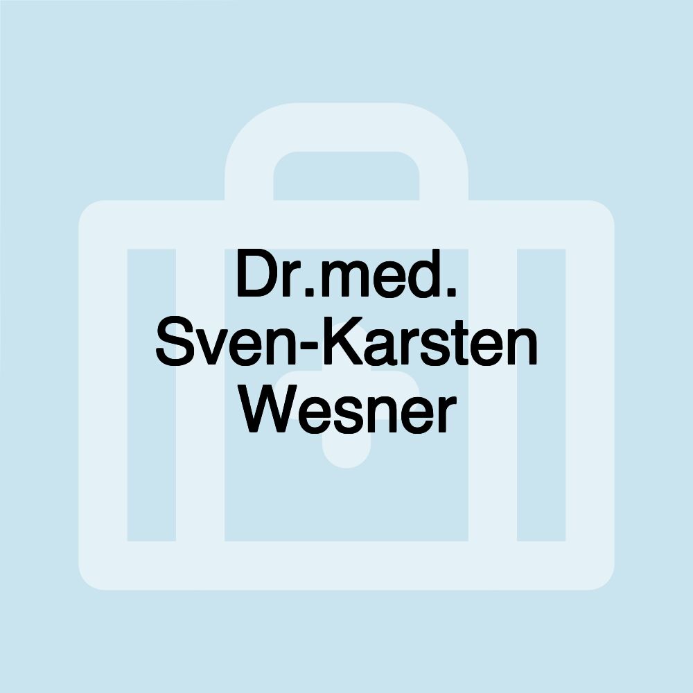 Dr.med. Sven-Karsten Wesner