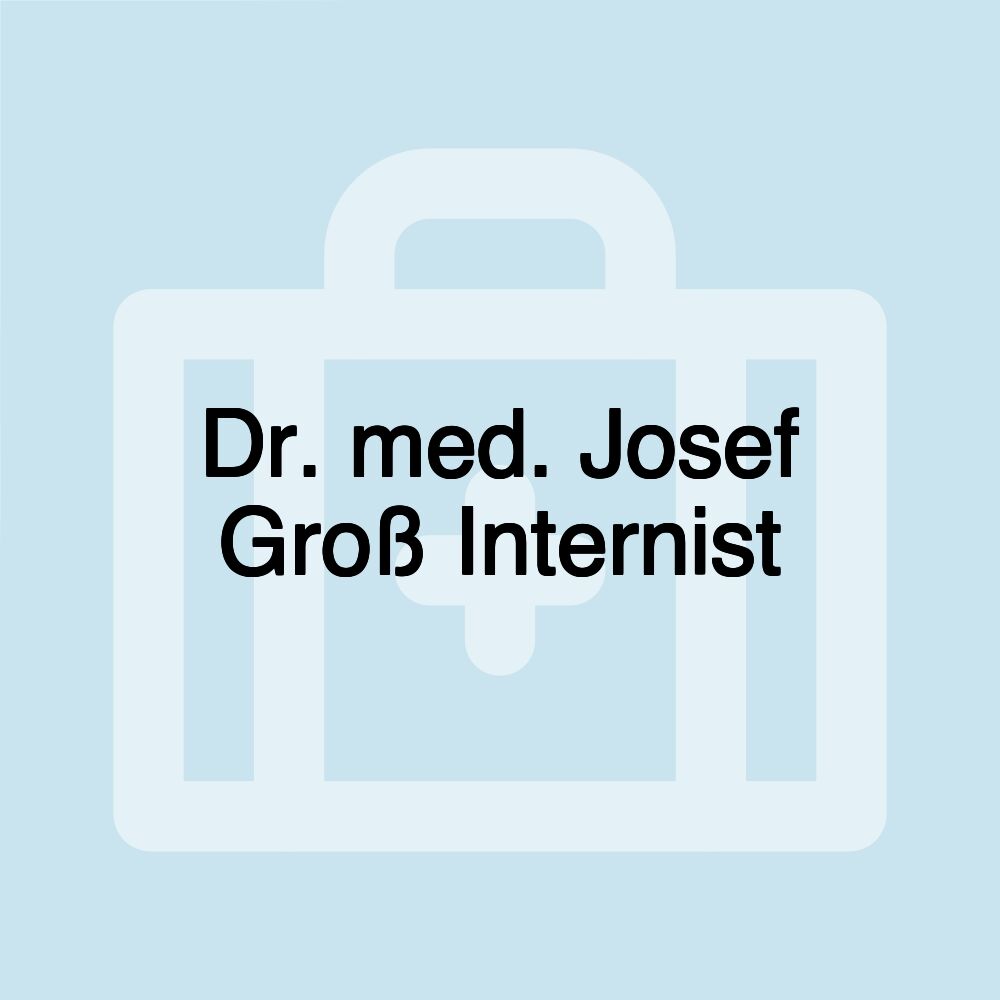 Dr. med. Josef Groß Internist