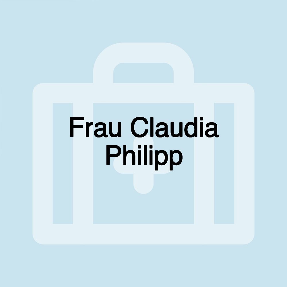 Frau Claudia Philipp