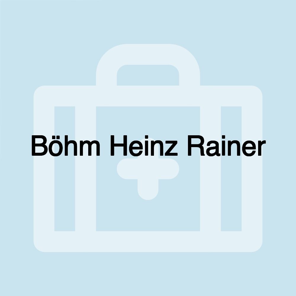 Böhm Heinz Rainer