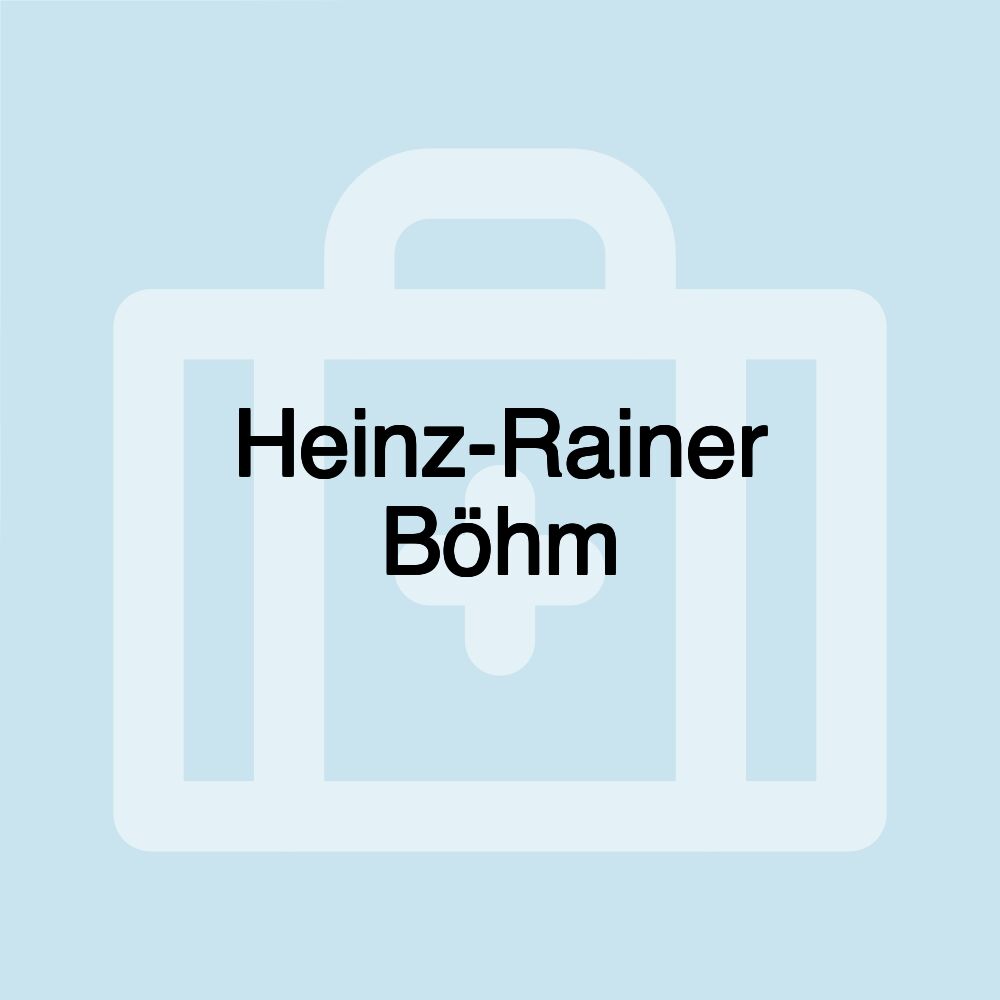 Heinz-Rainer Böhm