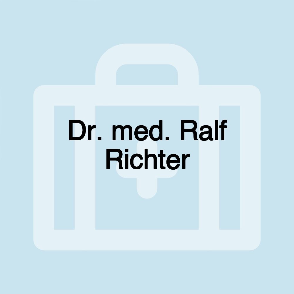 Dr. med. Ralf Richter