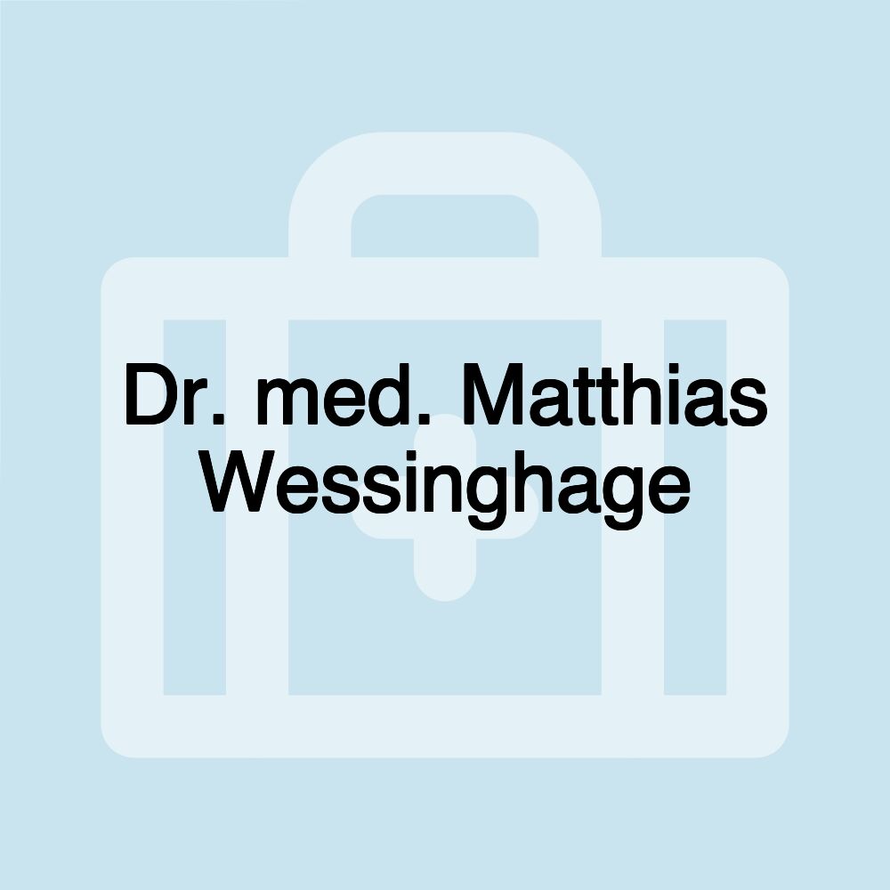 Dr. med. Matthias Wessinghage