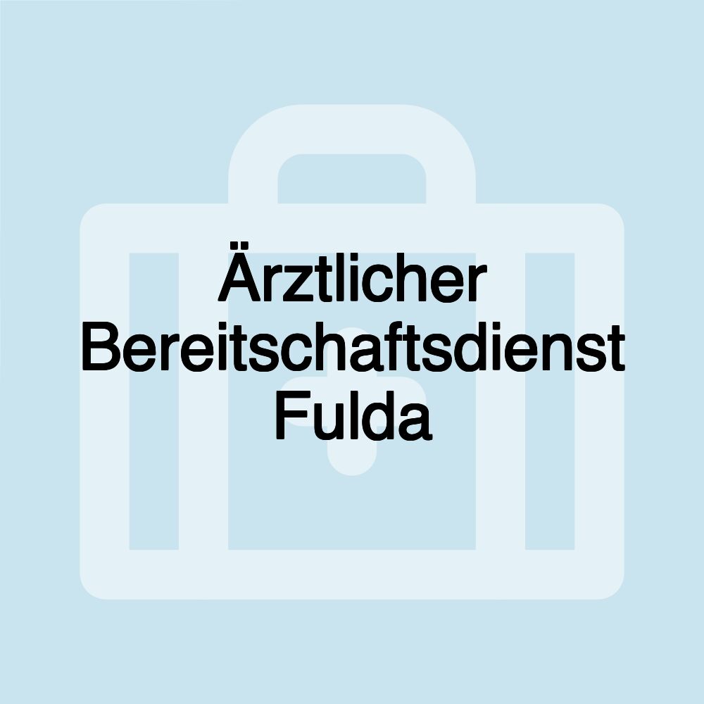 Ärztlicher Bereitschaftsdienst Fulda