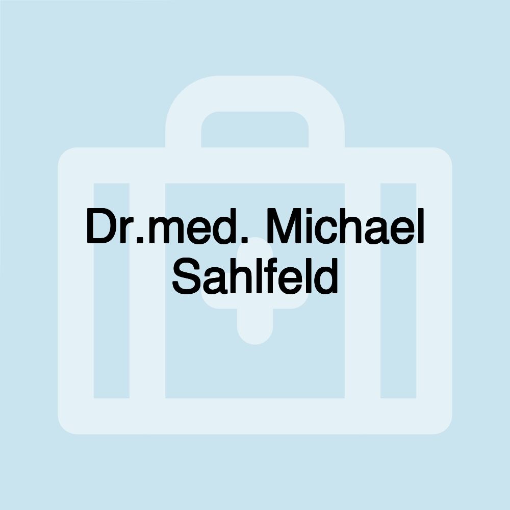 Dr.med. Michael Sahlfeld