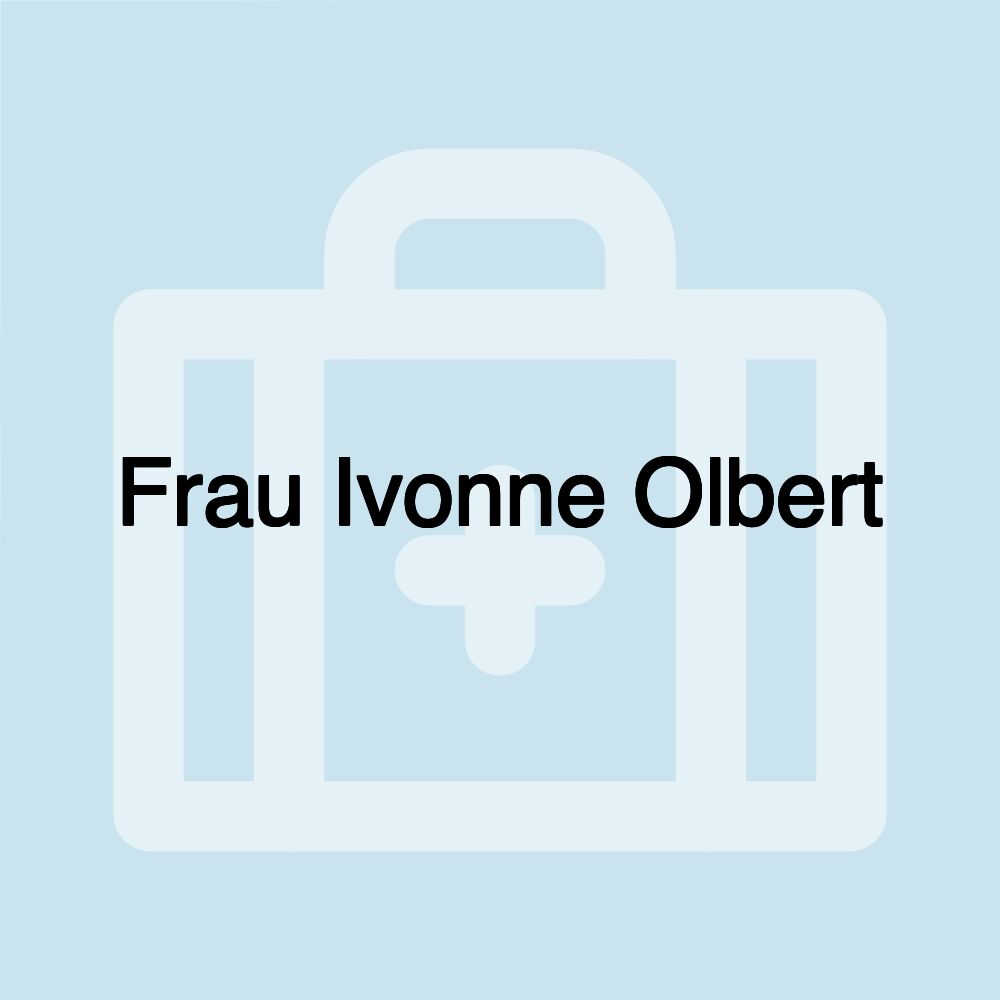 Frau Ivonne Olbert