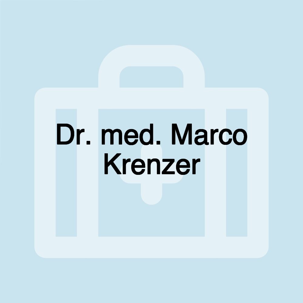 Dr. med. Marco Krenzer