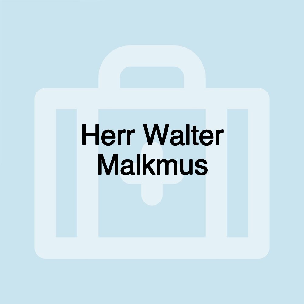 Herr Walter Malkmus