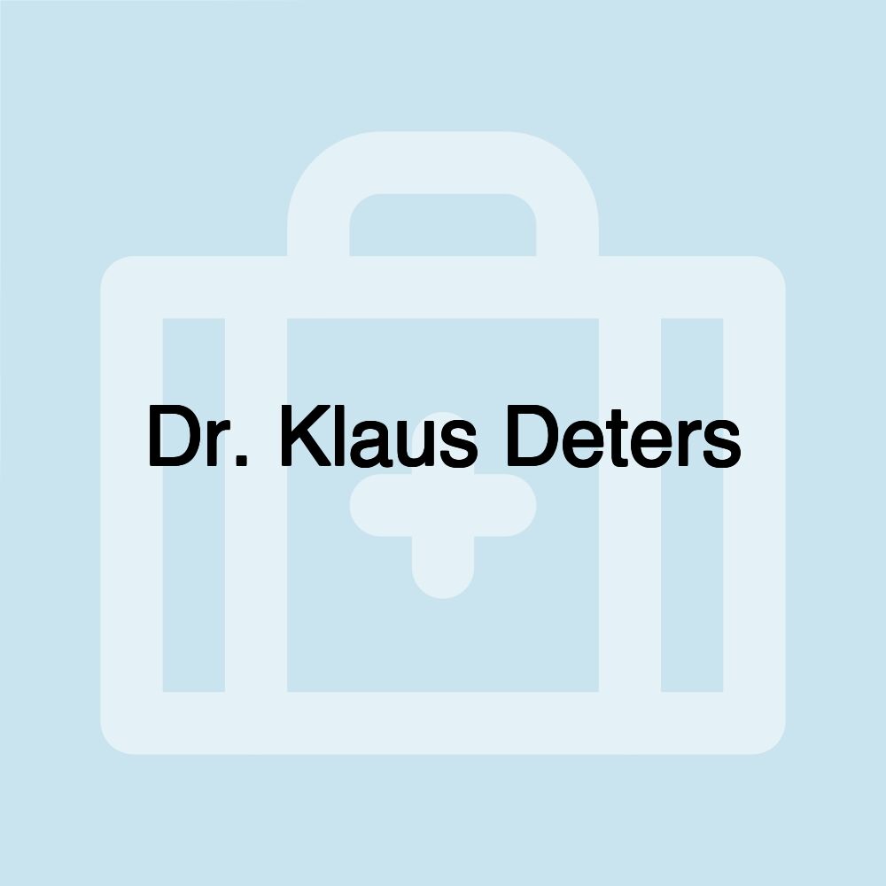 Dr. Klaus Deters