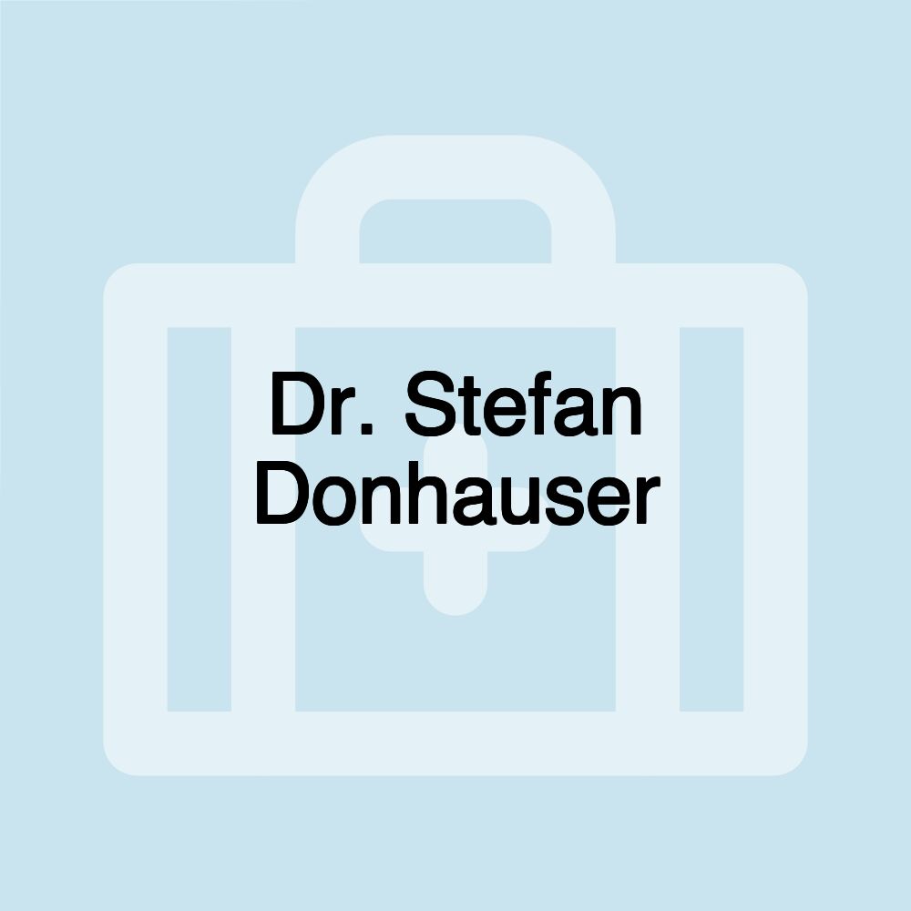 Dr. Stefan Donhauser