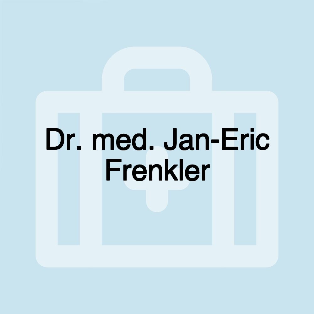 Dr. med. Jan-Eric Frenkler