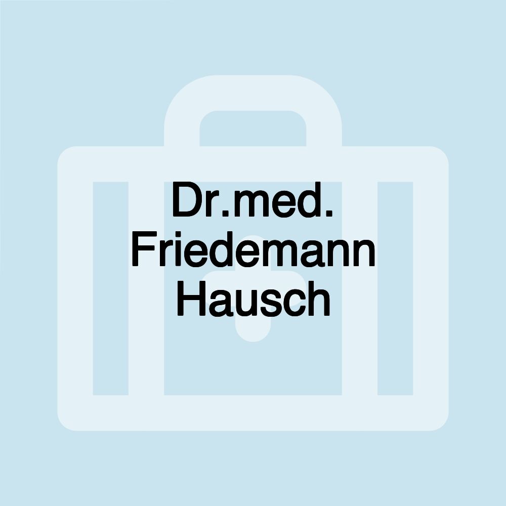 Dr.med. Friedemann Hausch