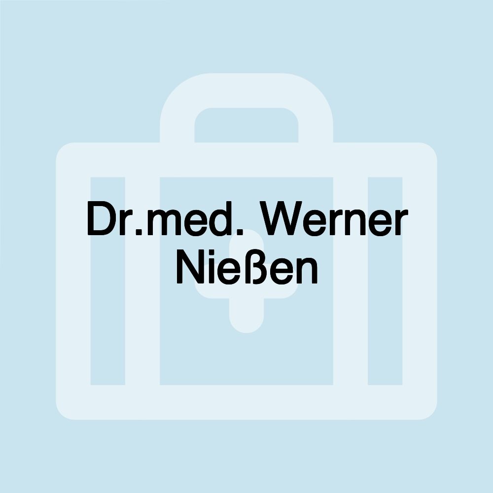 Dr.med. Werner Nießen