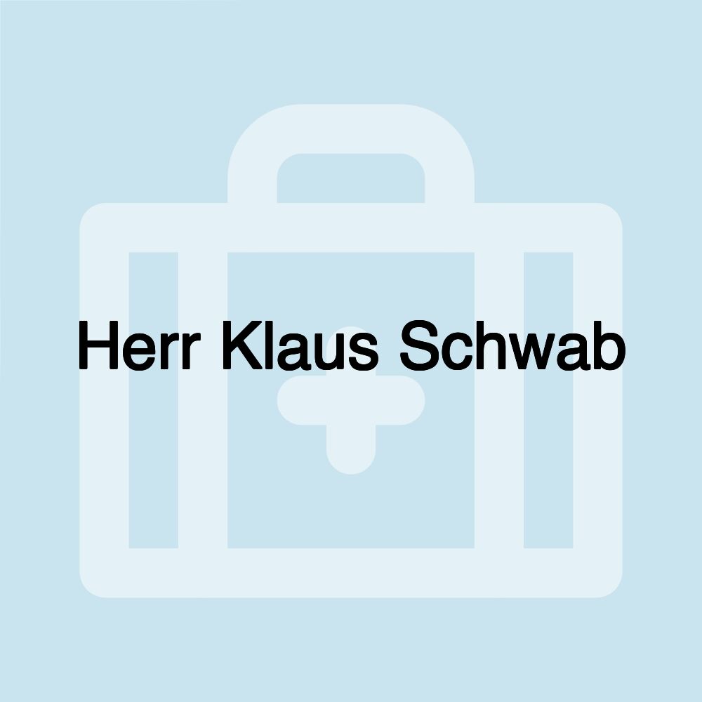 Herr Klaus Schwab