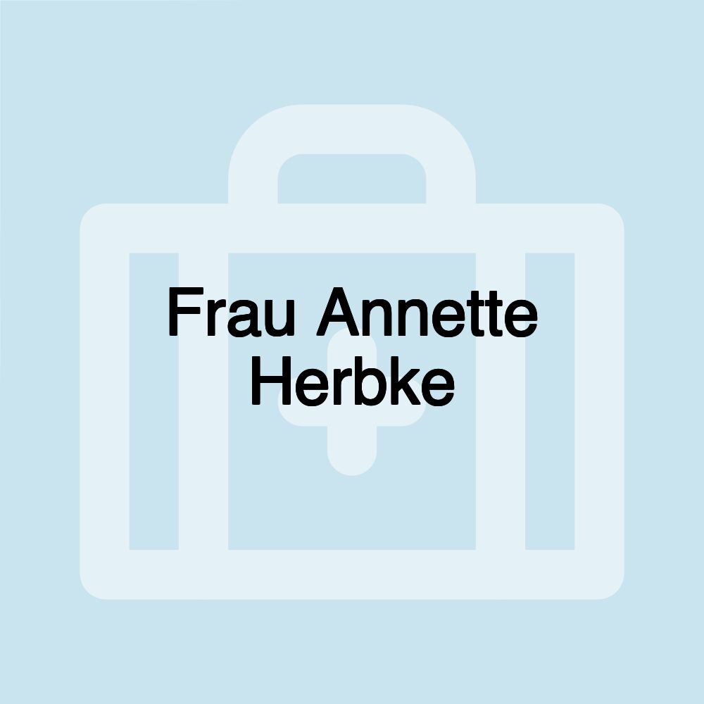 Frau Annette Herbke