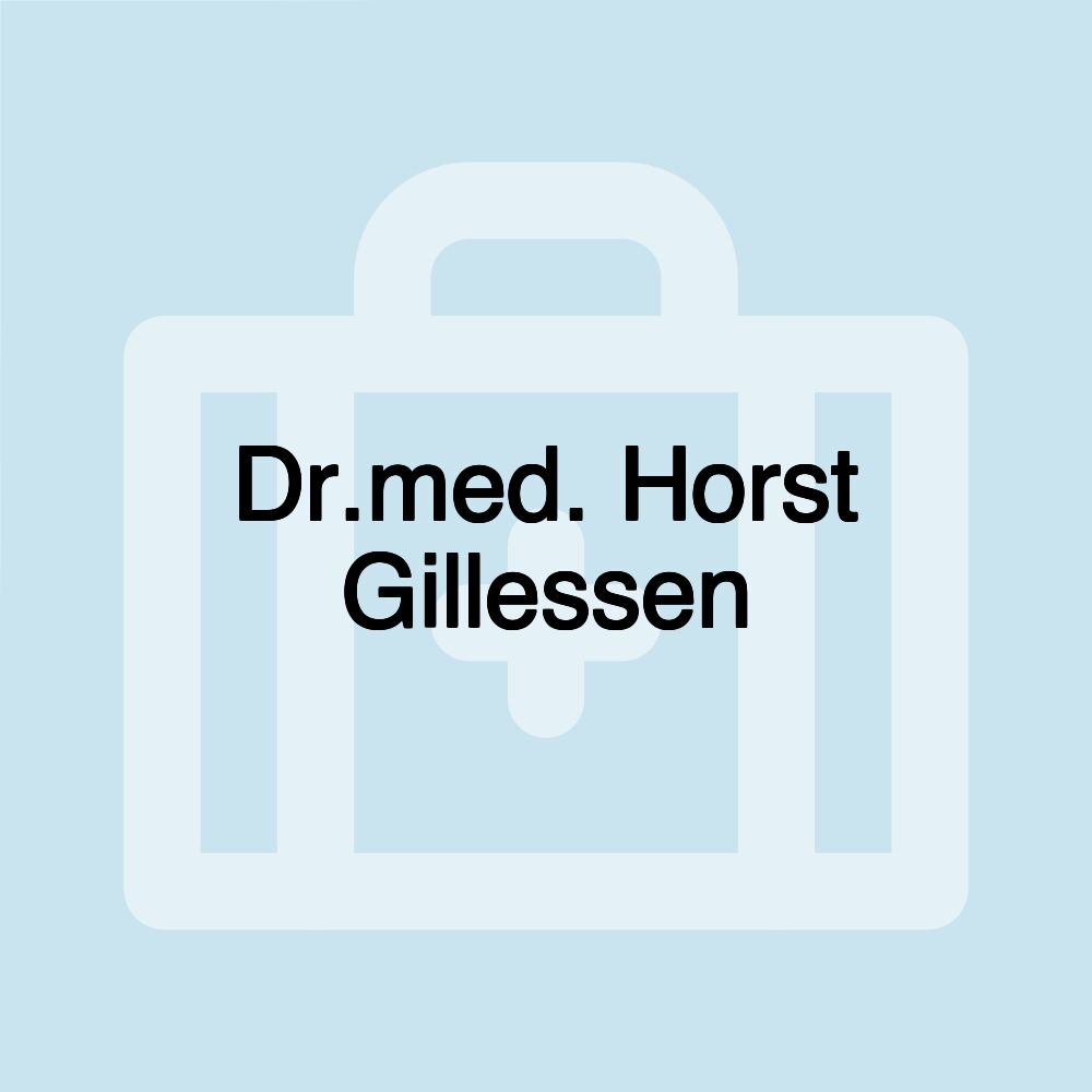 Dr.med. Horst Gillessen