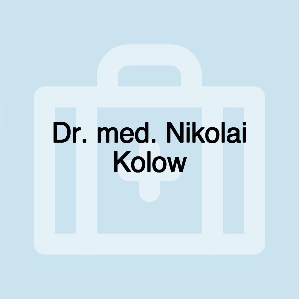 Dr. med. Nikolai Kolow