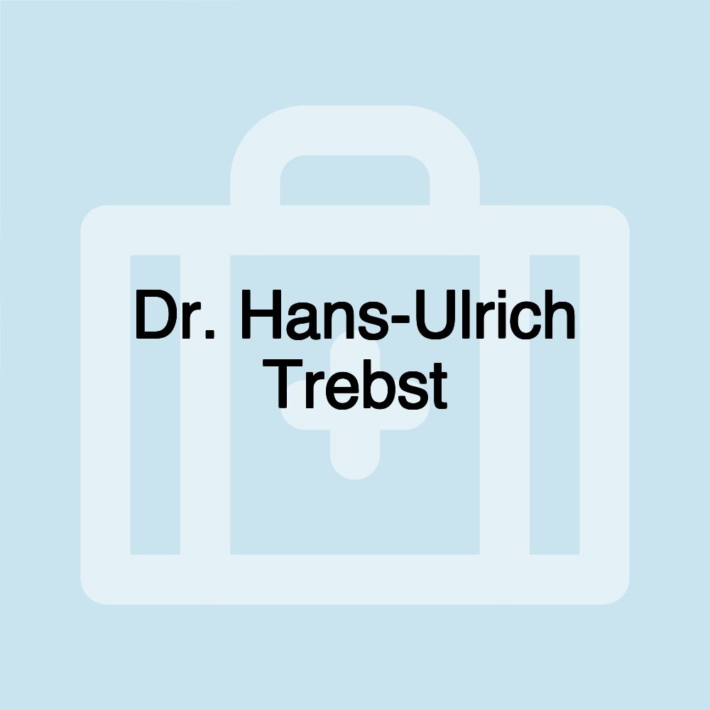 Dr. Hans-Ulrich Trebst