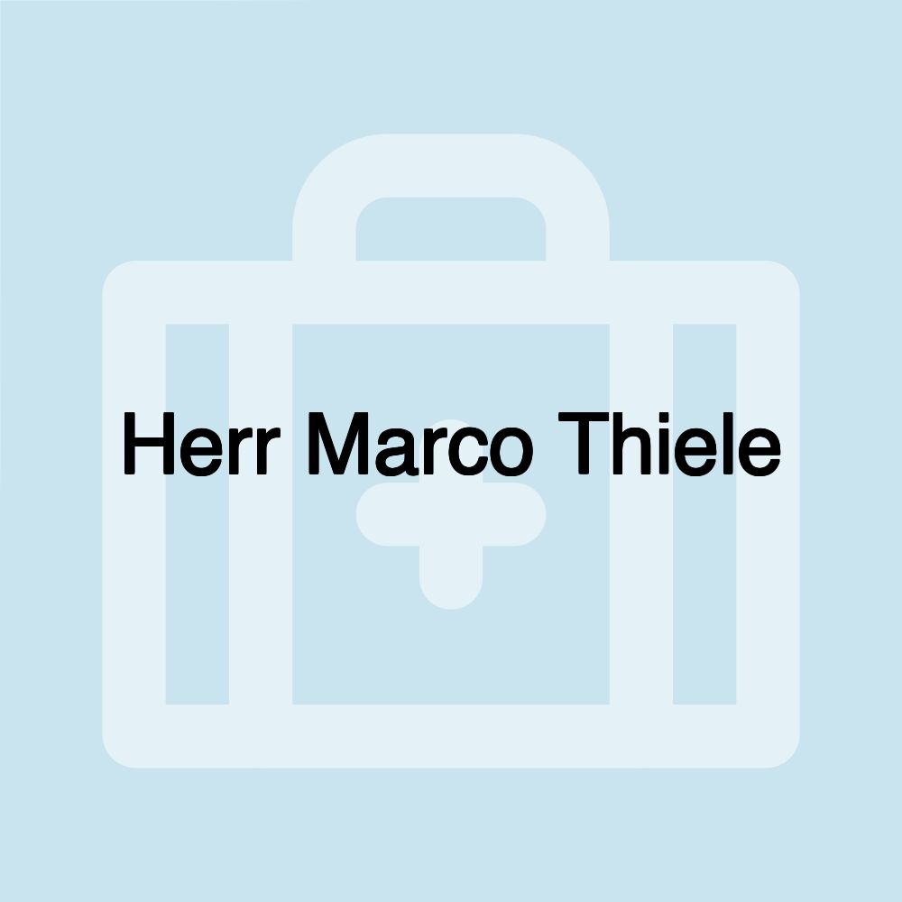 Herr Marco Thiele