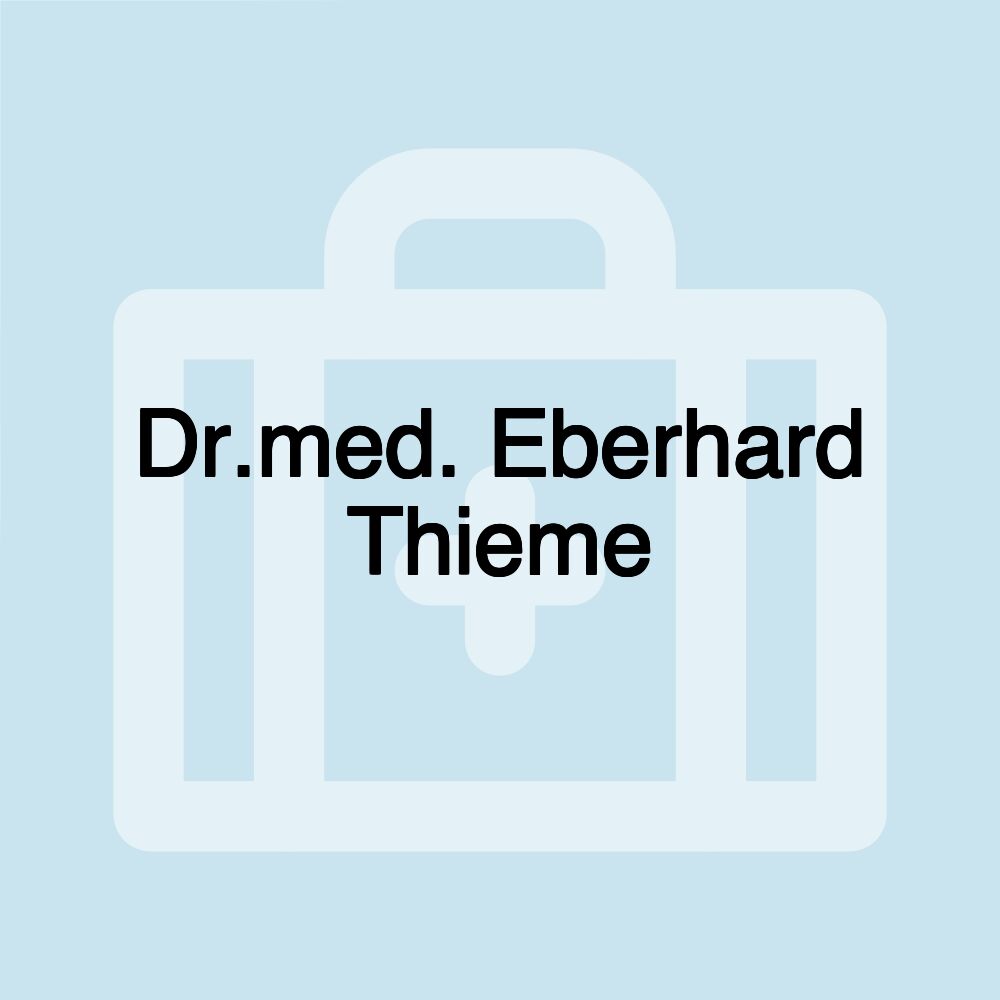 Dr.med. Eberhard Thieme