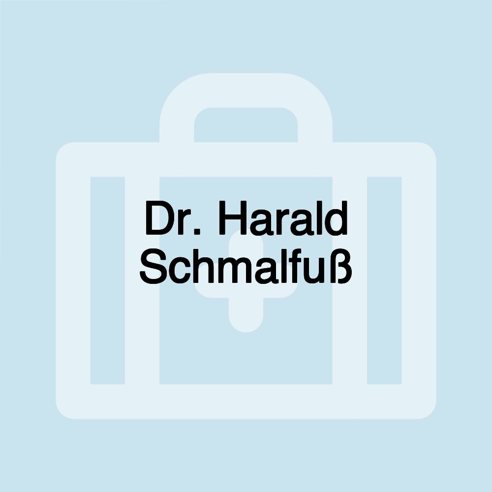 Dr. Harald Schmalfuß