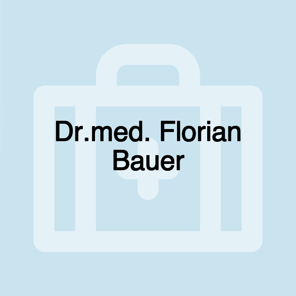 Dr.med. Florian Bauer