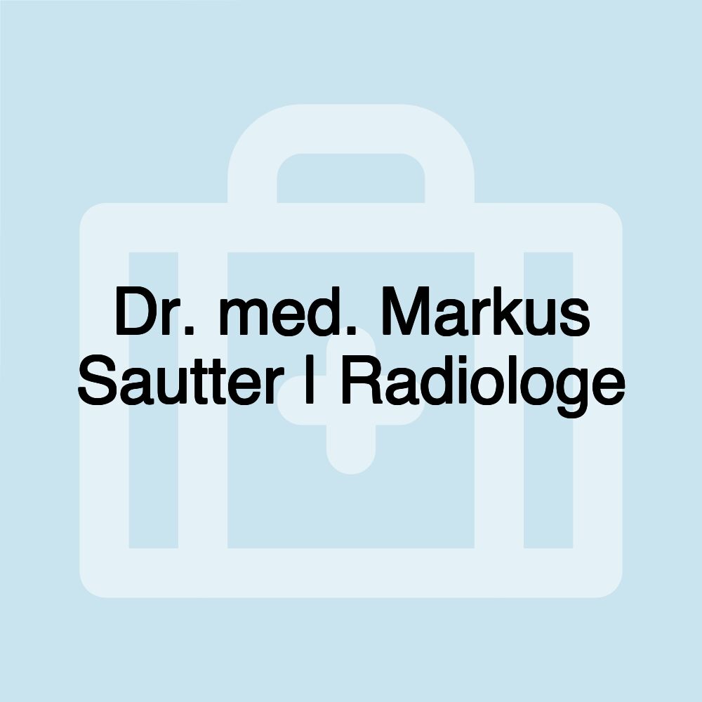 Dr. med. Markus Sautter | Radiologe