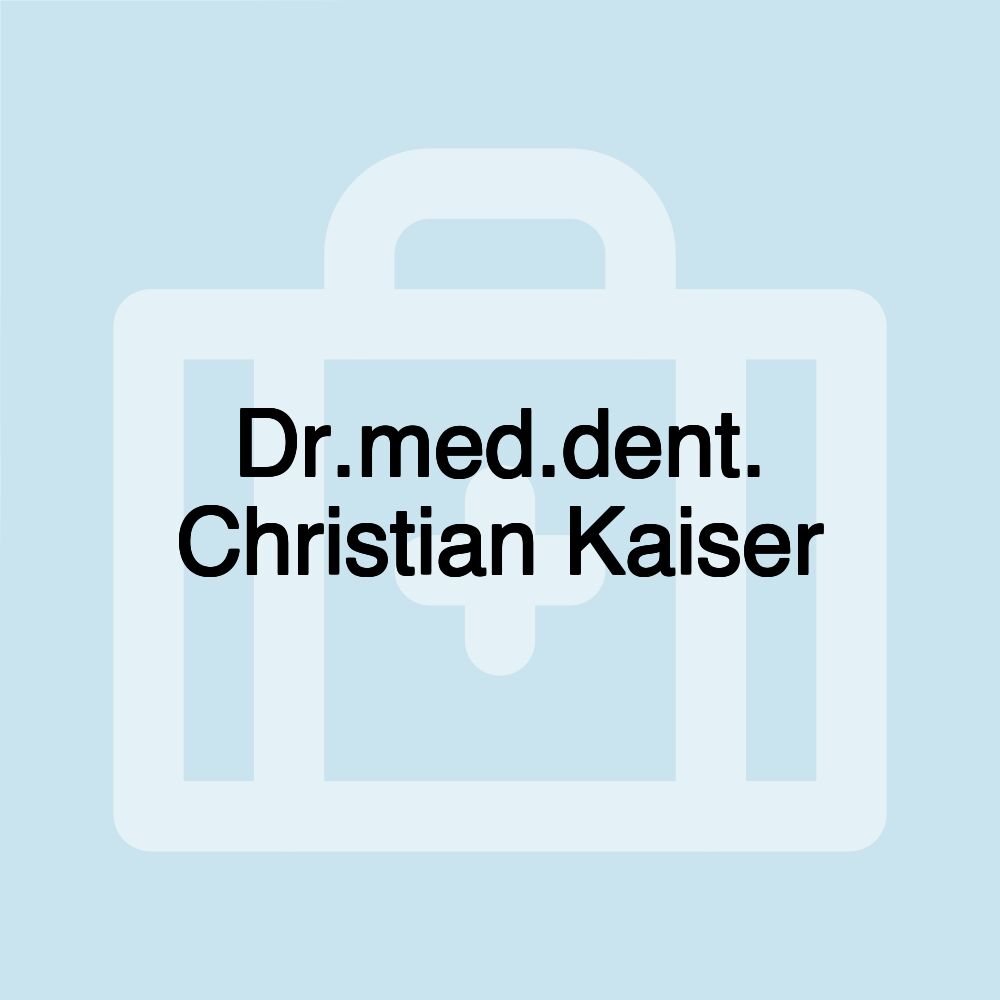 Dr.med.dent. Christian Kaiser