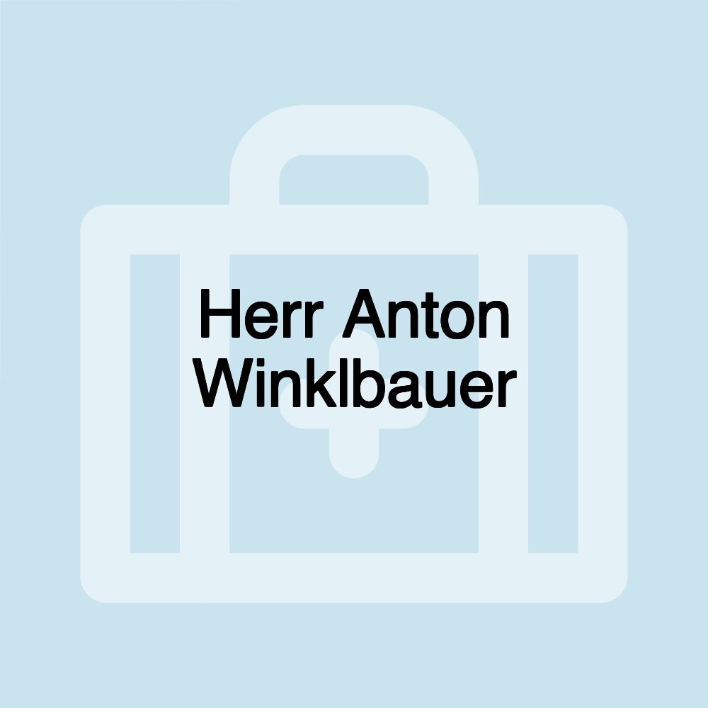 Herr Anton Winklbauer