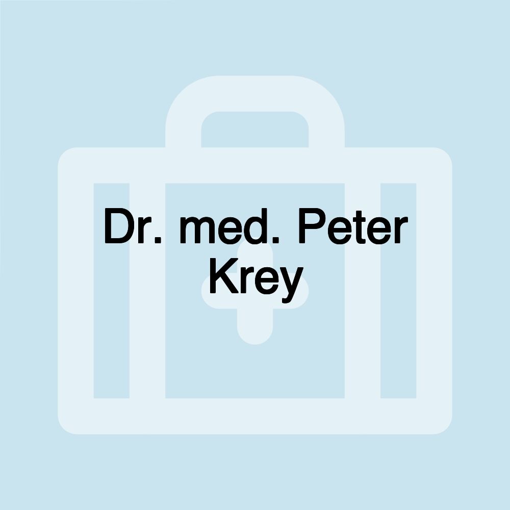 Dr. med. Peter Krey