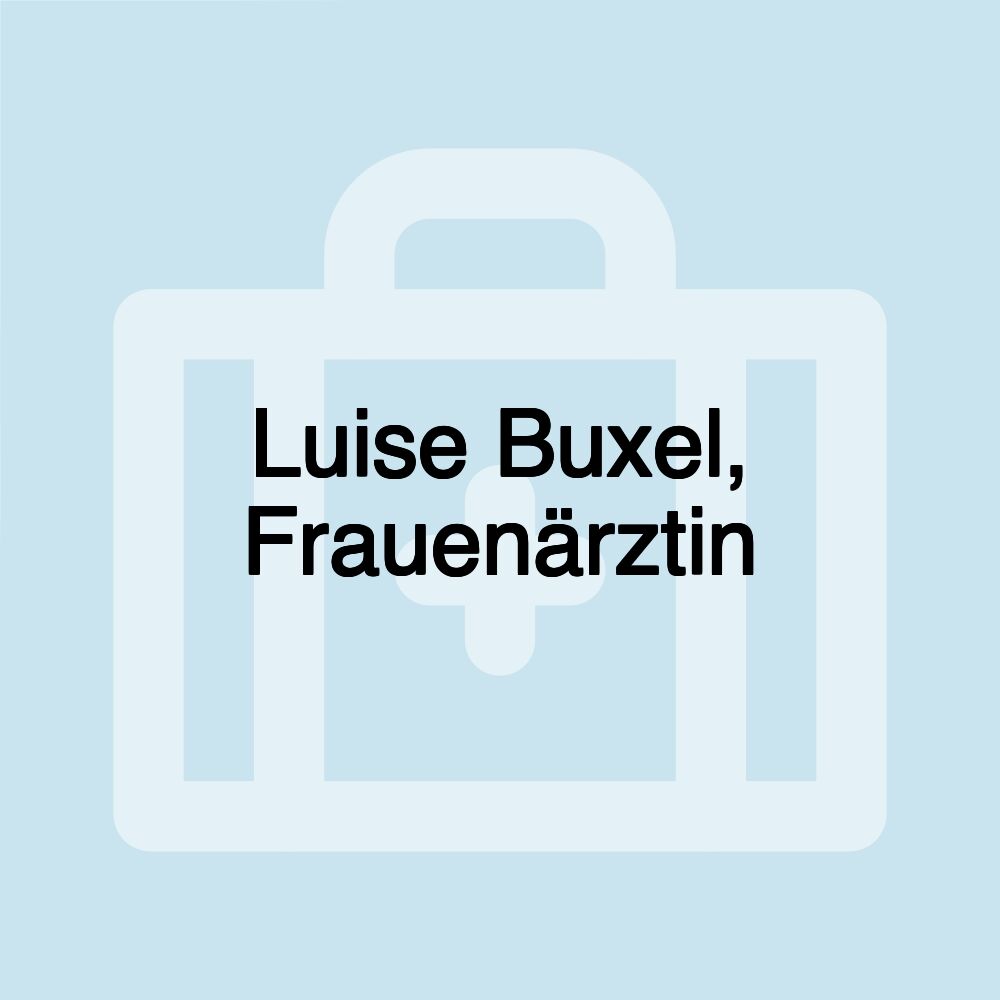 Luise Buxel, Frauenärztin