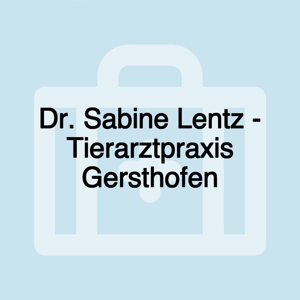 Dr. Sabine Lentz - Tierarztpraxis Gersthofen