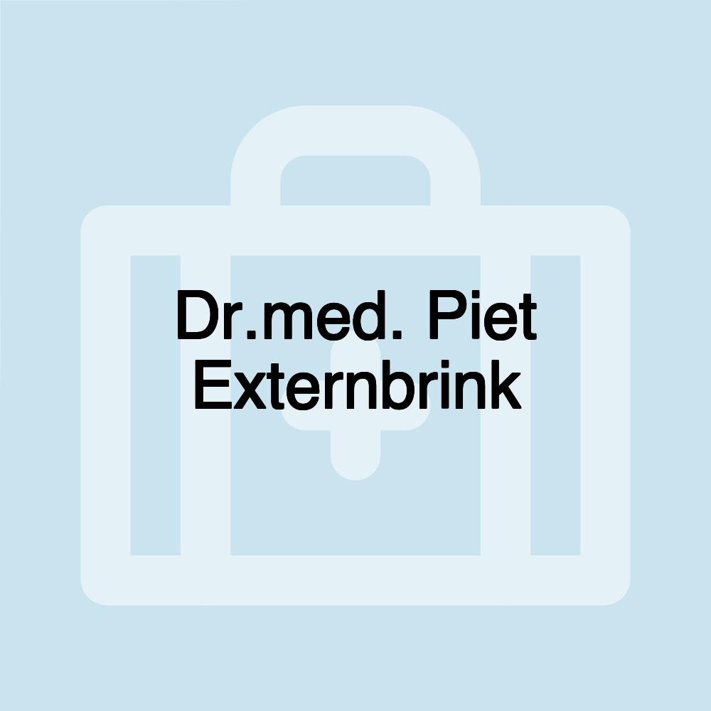 Dr.med. Piet Externbrink