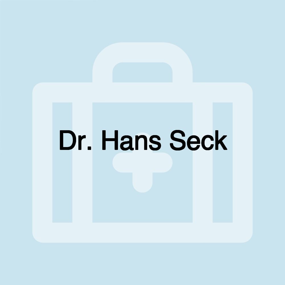 Dr. Hans Seck