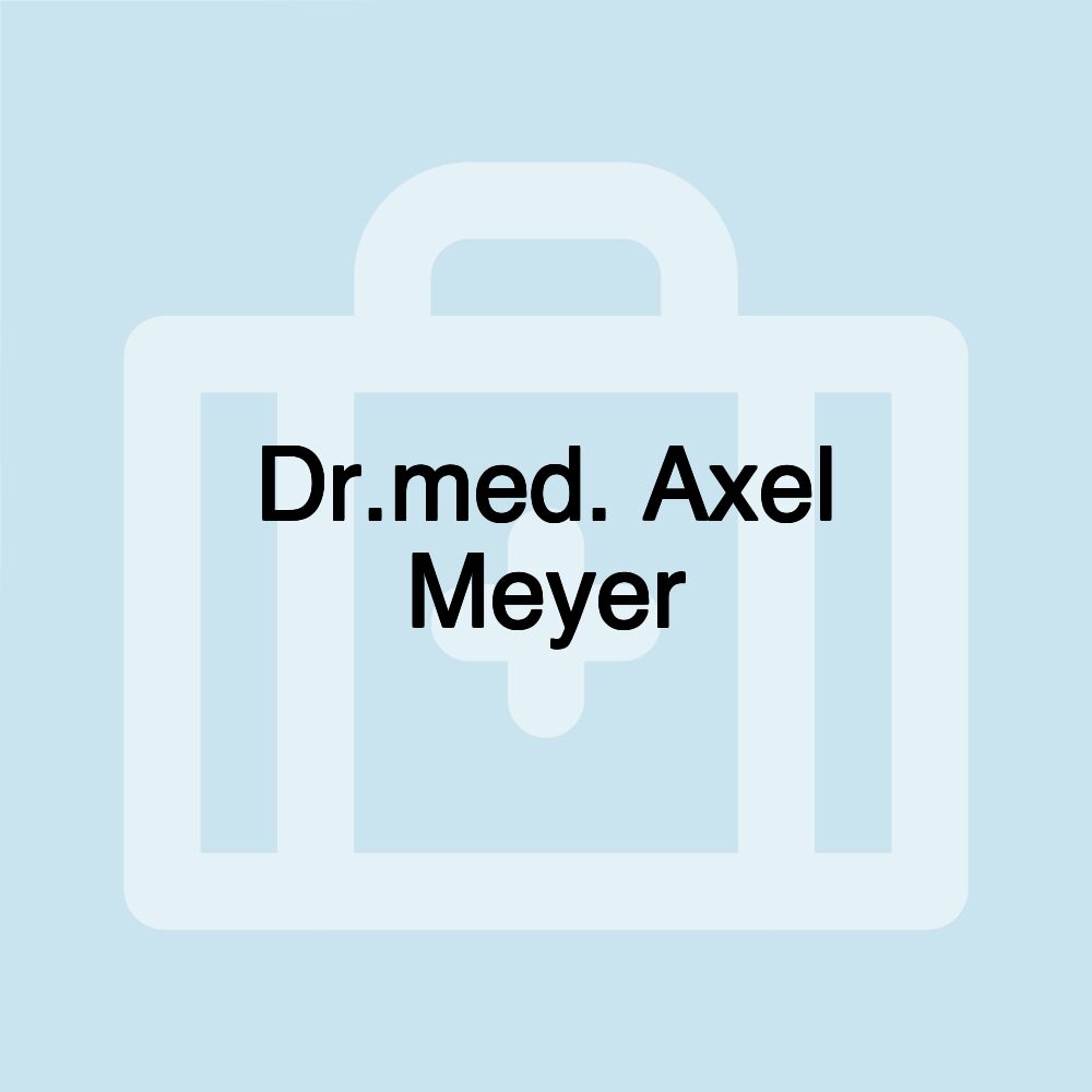 Dr.med. Axel Meyer