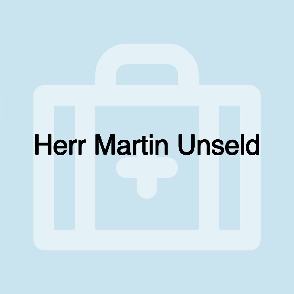 Herr Martin Unseld