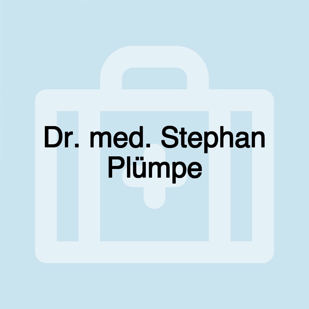 Dr. med. Stephan Plümpe