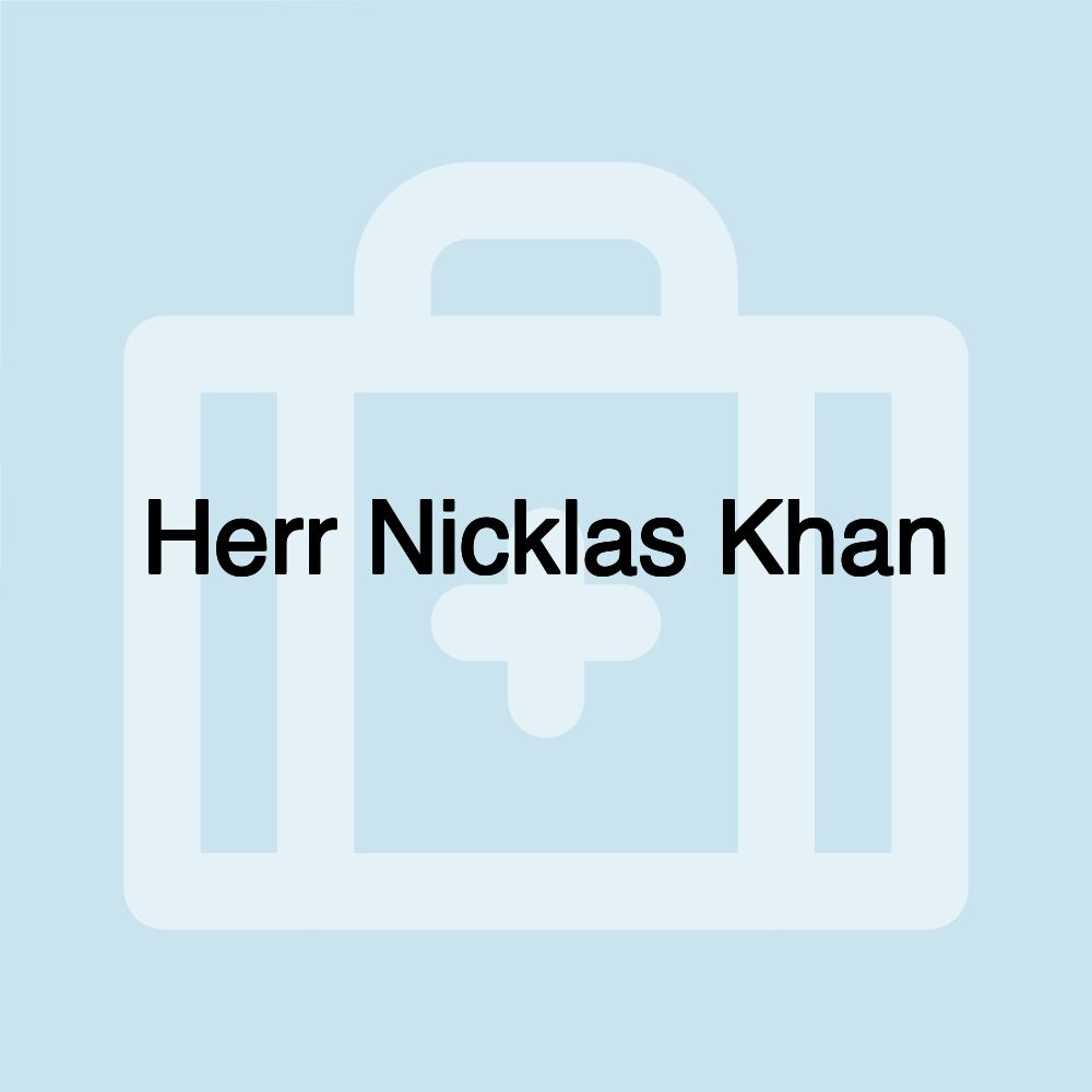 Herr Nicklas Khan