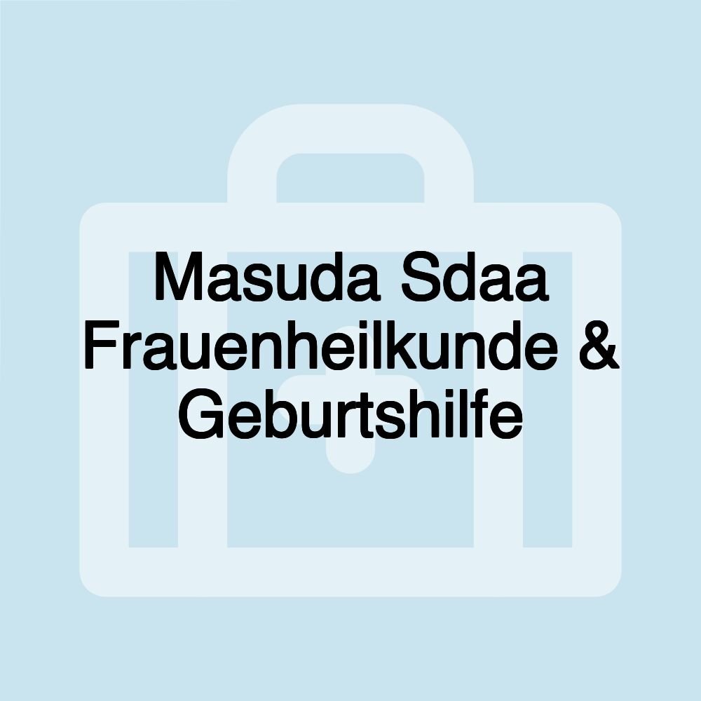 Masuda Sdaa Frauenheilkunde & Geburtshilfe