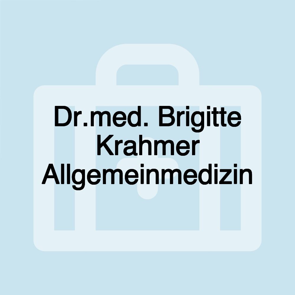 Dr.med. Brigitte Krahmer Allgemeinmedizin