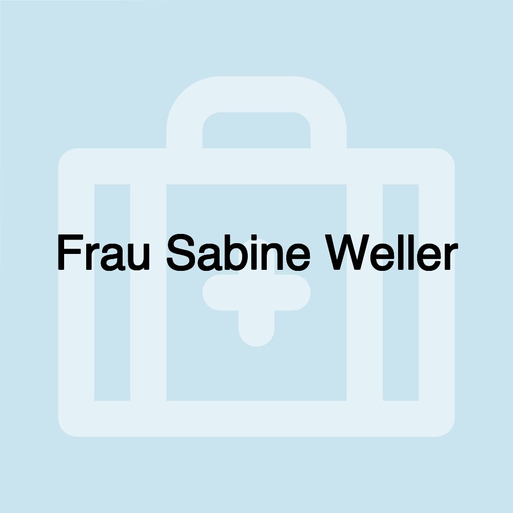 Frau Sabine Weller